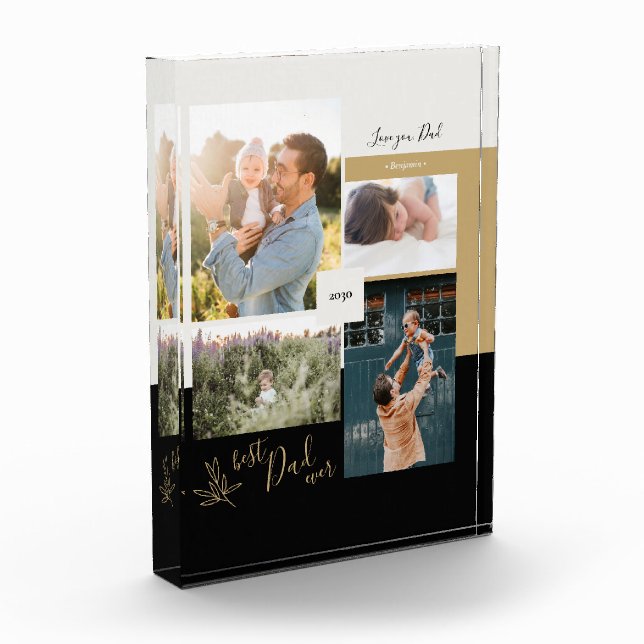 El regalo del día del padre mejor Collage de fotos (Izquierda)