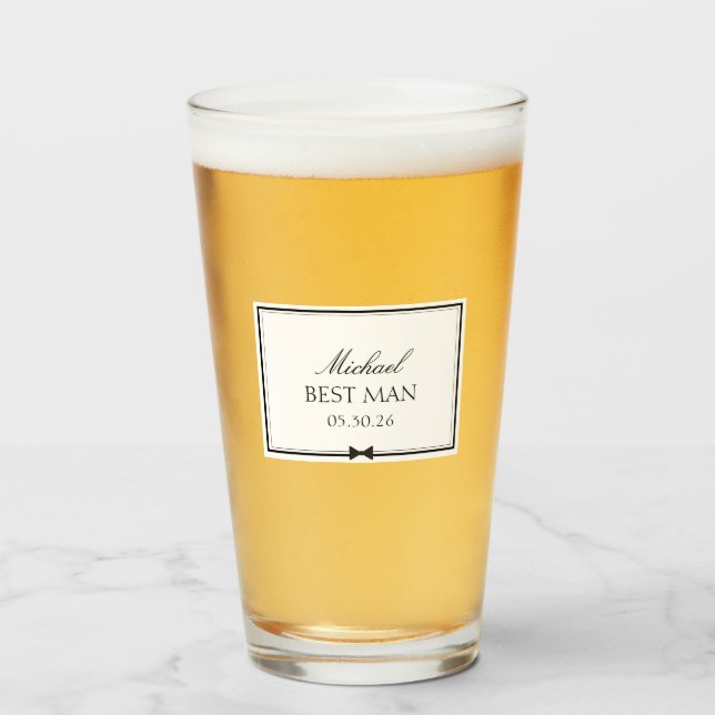 El regalo personalizado de la fiesta de la boda de (Anverso (lleno))