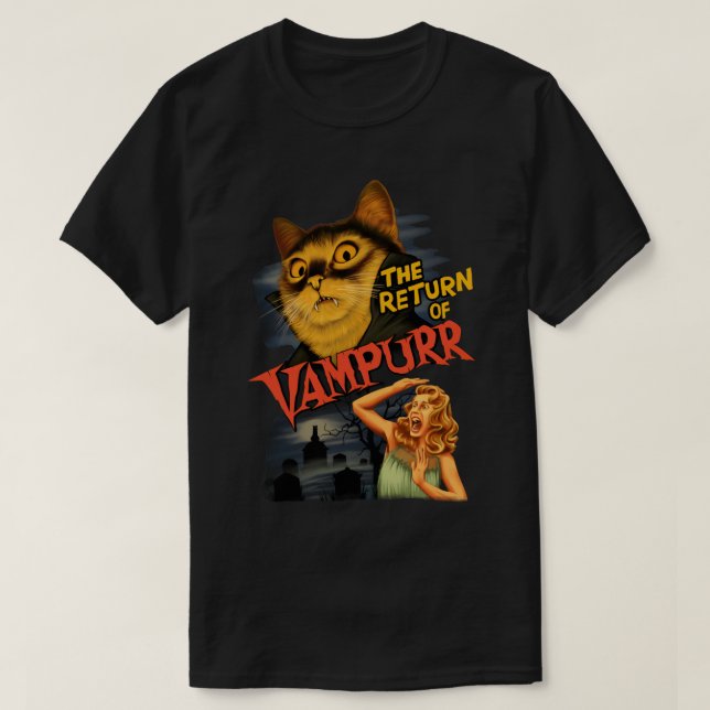 El regreso de Vampurr; camiseta esencial (Diseño del anverso)
