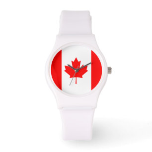 El reloj de la bandera canadiense