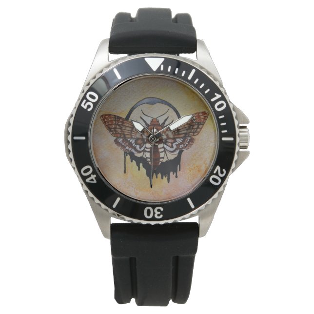 El reloj de la cabeza de la muerte Hawk Moth (Anverso)
