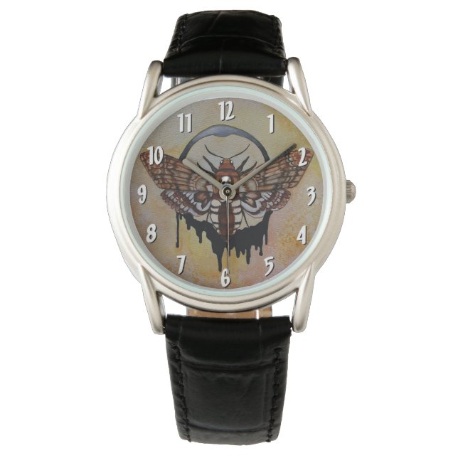 El reloj de la cabeza de la muerte Hawk Moth (Anverso)