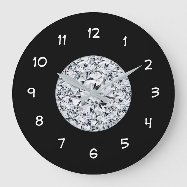 El Reloj De La Pared De Los Chicas Glitzy (Anverso)