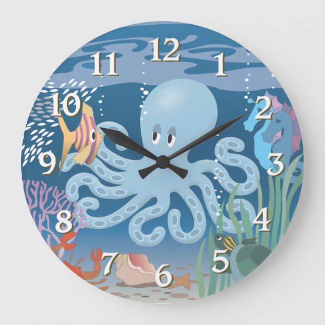 El reloj de la pared del pulpo (Anverso)