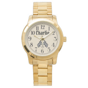 El reloj de las banderas cruzadas de Charlie