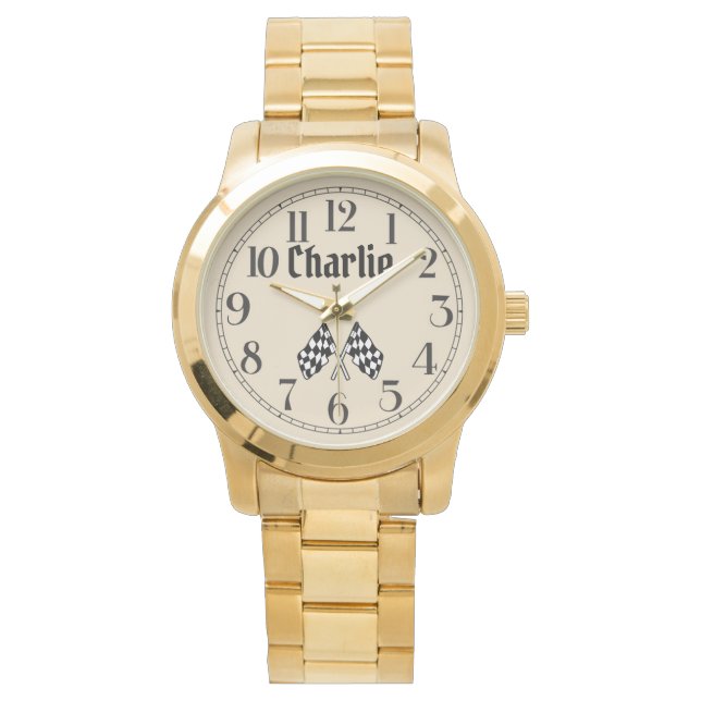 El reloj de las banderas cruzadas de Charlie (Anverso)