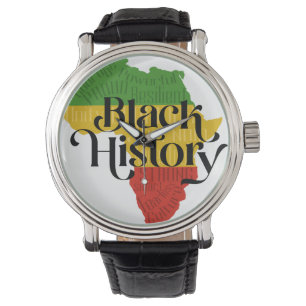El reloj de los hombres de la bandera africana