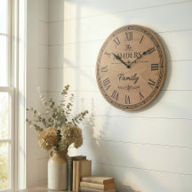 El reloj de pared de la familia ANDERS 