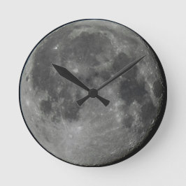 El reloj de pared de la luna