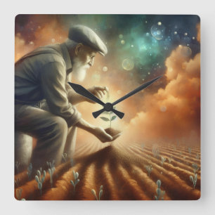 El reloj de pared del "Crecimiento sin tiempo"