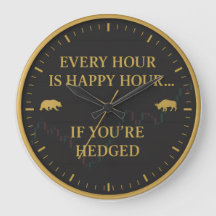 El reloj de pared del mercado de valores