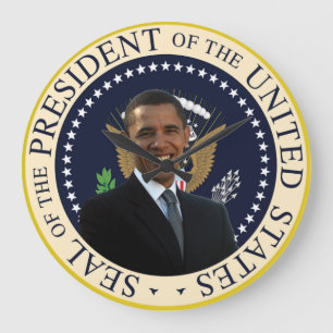 El reloj de pared del presidente Barack Obama