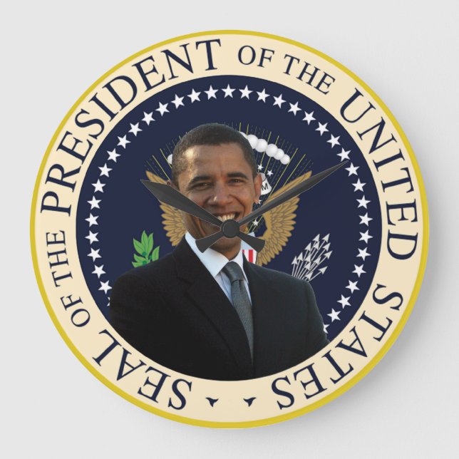 El reloj de pared del presidente Barack Obama (Anverso)