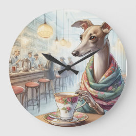 El reloj de pared del té de Greyhound