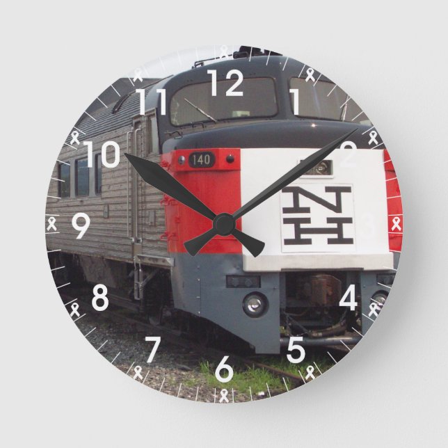 El reloj de pared determinado del tren de Rogelio (Anverso)