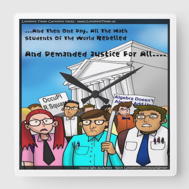 El reloj de pared divertido de la gran revolución (Anverso)