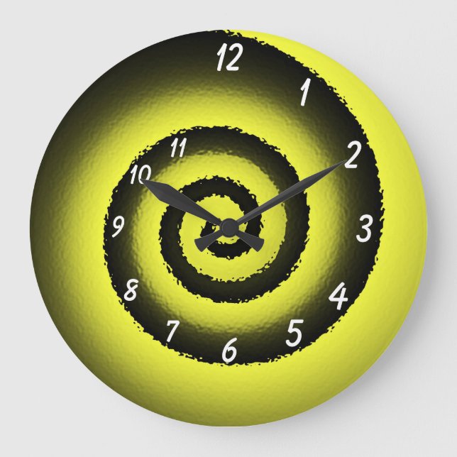 El reloj de pared espiral de Mindgoop (Anverso)
