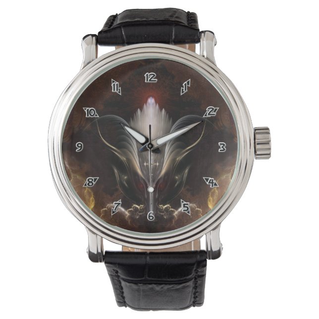 El reloj de pulsera de arte fractal Renidron (Anverso)