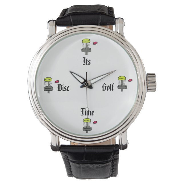 El reloj de pulsera de It Disk Golf Time (Anverso)
