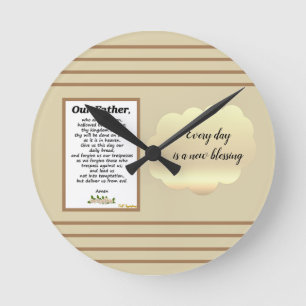 El reloj del muro de la oración del Señor