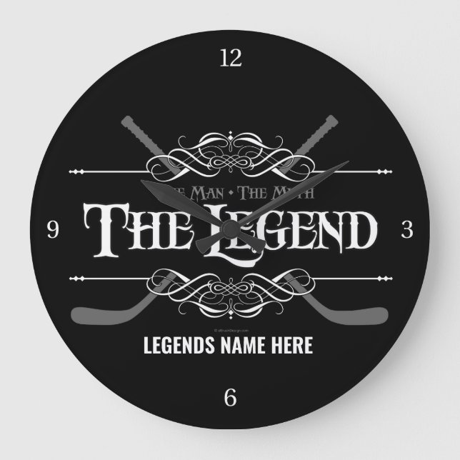 El reloj grande de la leyenda (hockey) (Anverso)