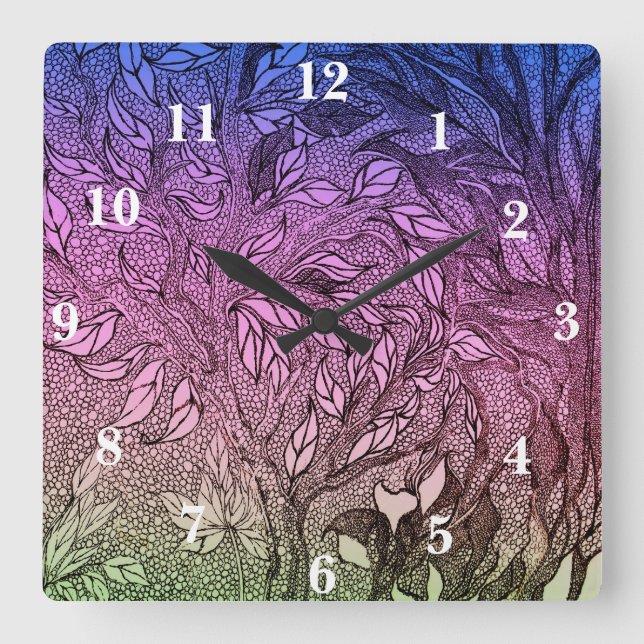 El reloj nocturno del árbol vivo (Anverso)