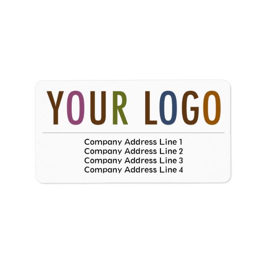 El remite del negocio grande etiqueta el logotipo