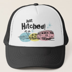 El remolque retro acaba de enganchar el gorra