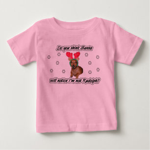 El reno del Dachshund embroma la camisa