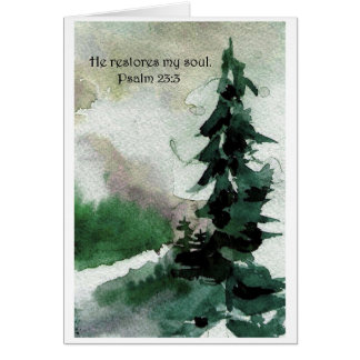 Él restaura mi alma. 23:3 del salmo