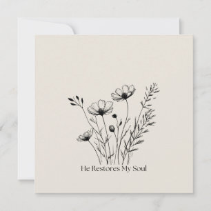 Él Restaura Mi Alma Diseño Minimalista