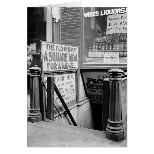 El restaurante de cinco centavos, 1915 (Frente)
