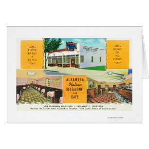El restaurante italiano Alhambra y el � Caf