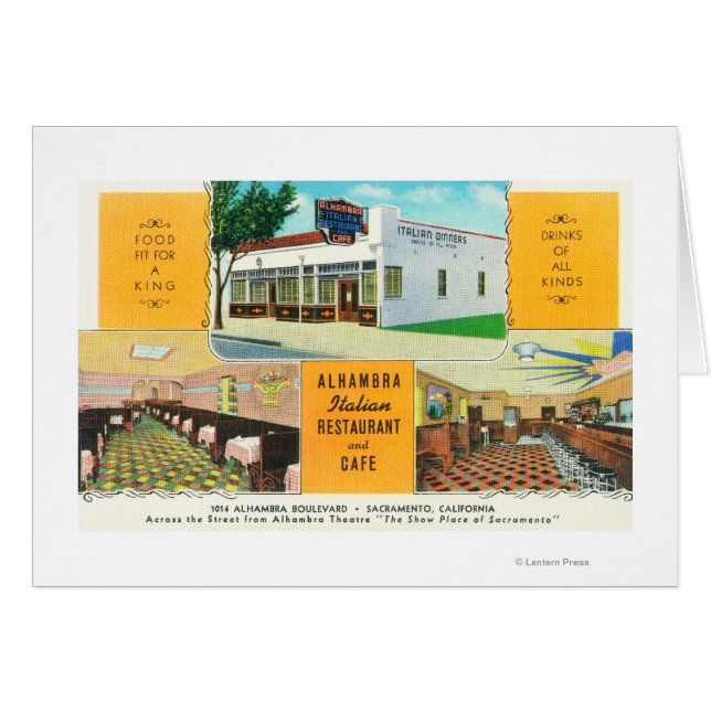 El restaurante italiano Alhambra y el � Caf (Anverso (Horizontal))