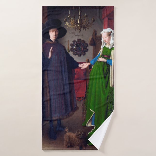 El retrato de Arnolfini, Jan van Eyck (Toalla de baño)