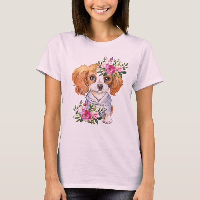 El Rey Charles Cavalier Camiseta femenina de Cacho (Anverso)