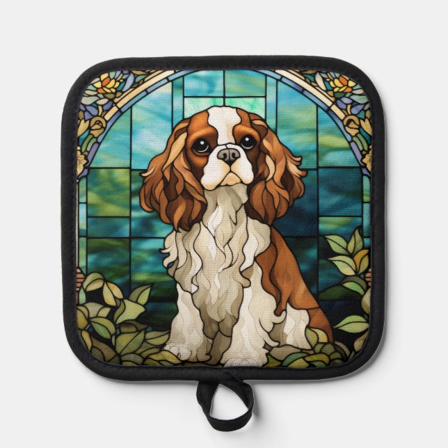 El rey Charles Cavalier Spaniel Pot Holders (Anverso)