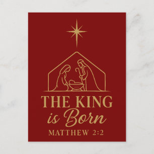 El Rey Ha Nacido Diseño de Navidad de la Natividad