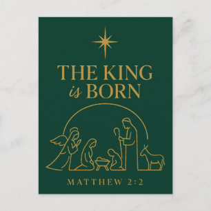 El Rey Ha Nacido Diseño de Navidad Natividad