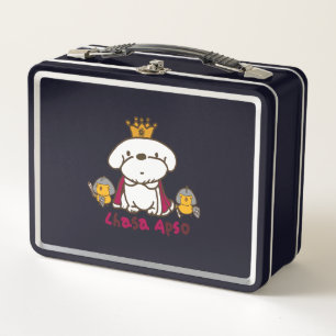 El rey Lhasa Apso y los pollitos Knight