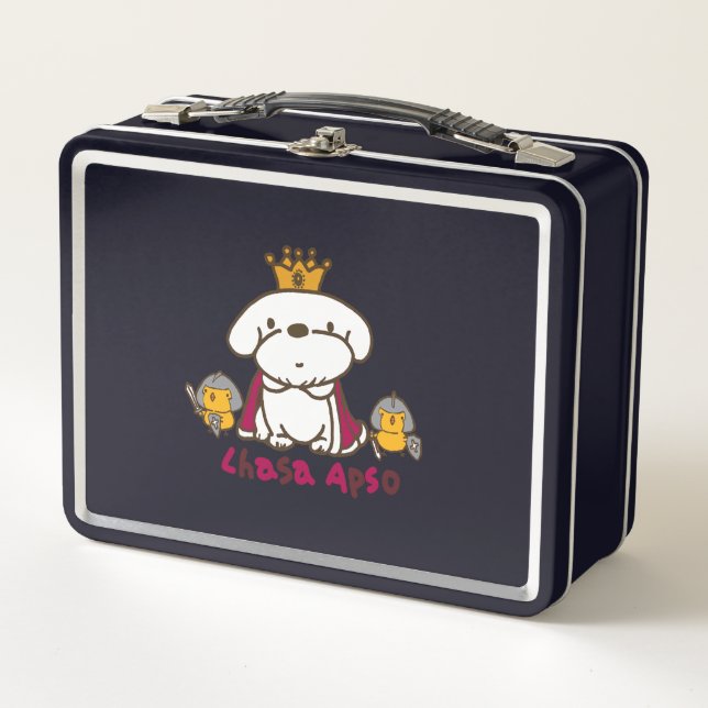 El rey Lhasa Apso y los pollitos Knight (Anverso)