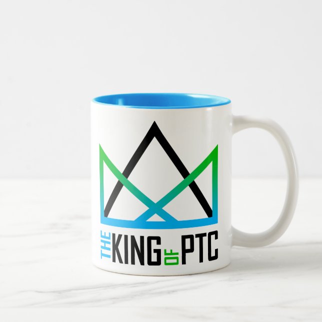 "El REY taza del Dos-Tono del PTC" (Derecha)