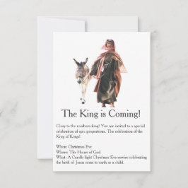 El Rey viene invitación a los Navidades