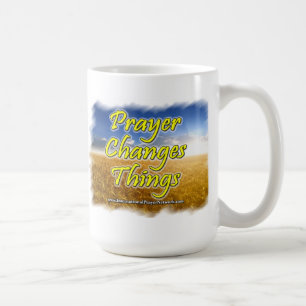 El "rezo cambia taza de café de las cosas"