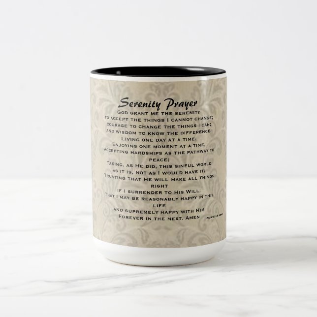 El rezo de la serenidad Dos-Entonó la taza (Centro)