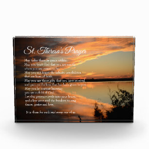 El rezo de St Theresa - foto de la puesta del sol