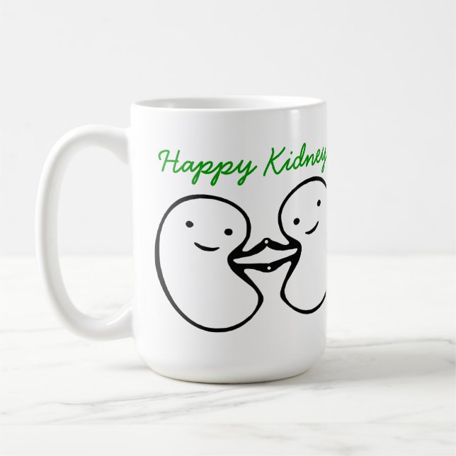 El riñón desea la taza feliz de los riñones (Izquierda)