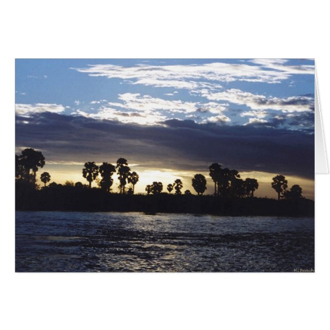 El río de Rufiji en la puesta del sol (Anverso (Horizontal))