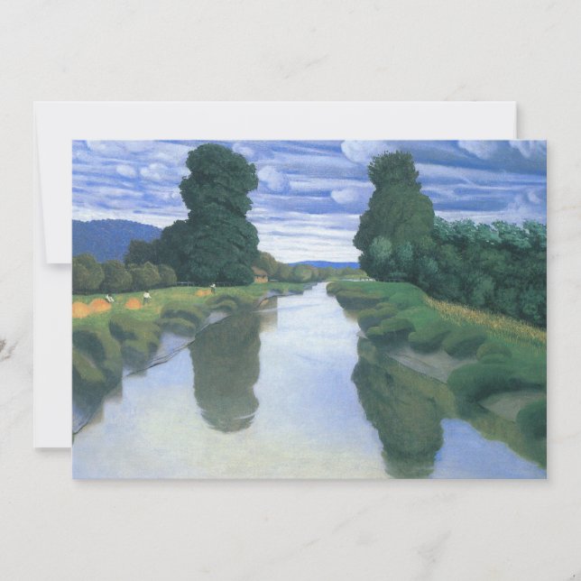El río en Berville por Felix Vallotton, Bella Arte (Anverso)