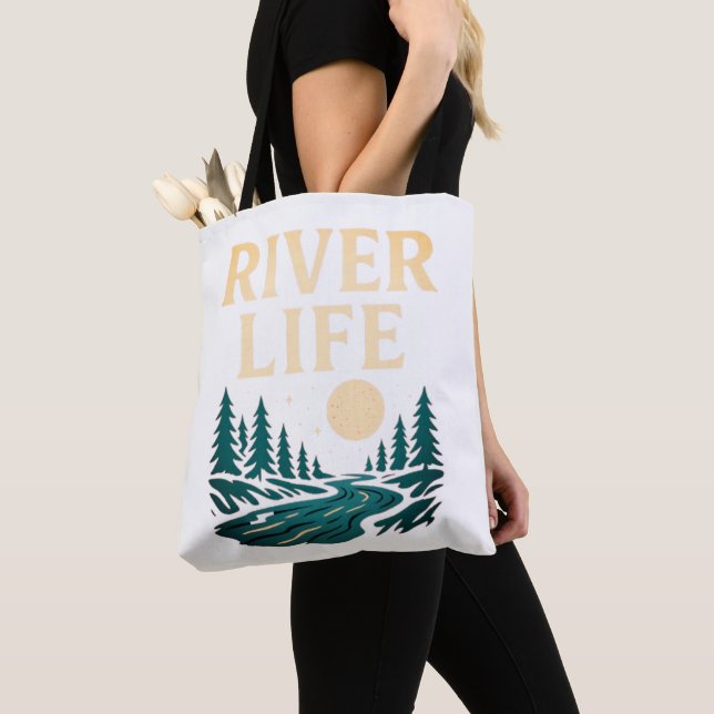 El río es la bolsa de la vida - accesorio inspirad (Detalle)